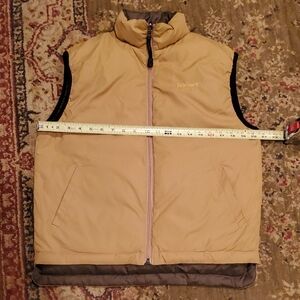 Timberland Beige and Brown Vest - Size Medium